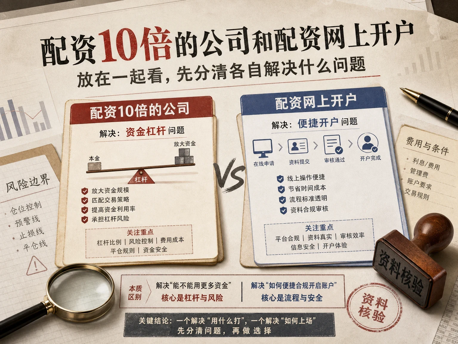 配资10倍的公司和配资网上开户放在一起看,先分清各自解决什么问题 插图