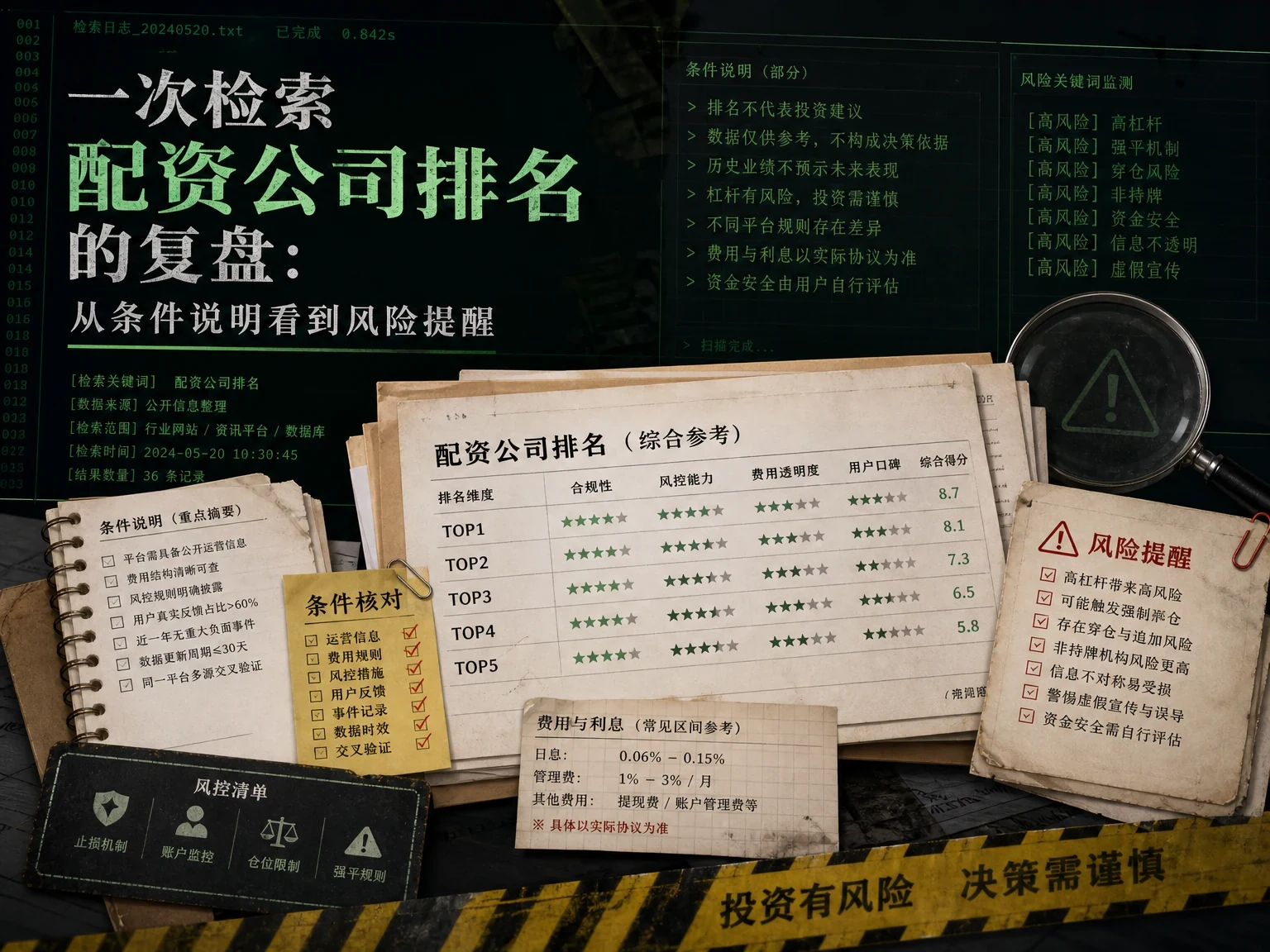 一次检索配资公司排名的复盘：从条件说明看到风险提醒 插图