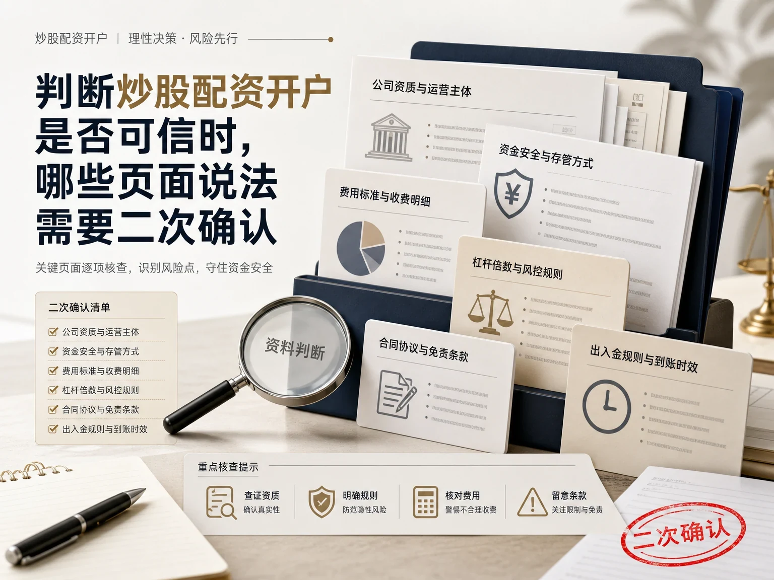 判断炒股配资开户是否可信时，哪些页面说法需要二次确认 插图