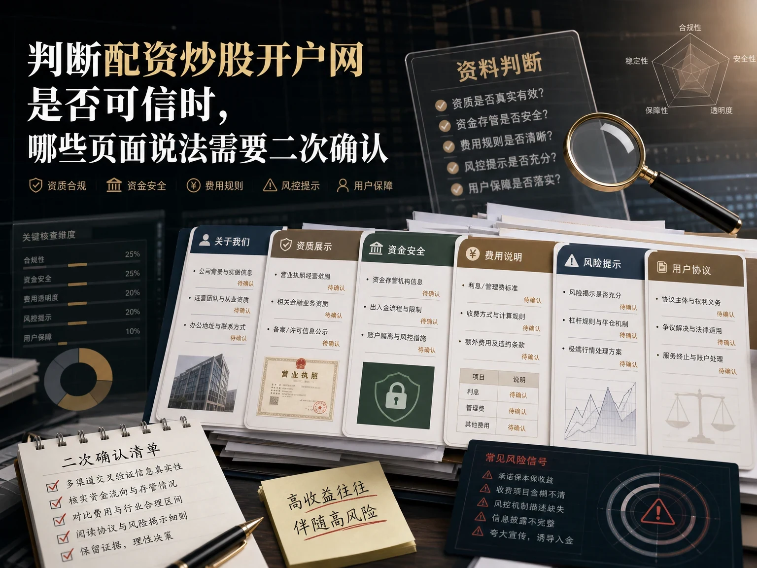 判断配资炒股开户网是否可信时，哪些页面说法需要二次确认 插图