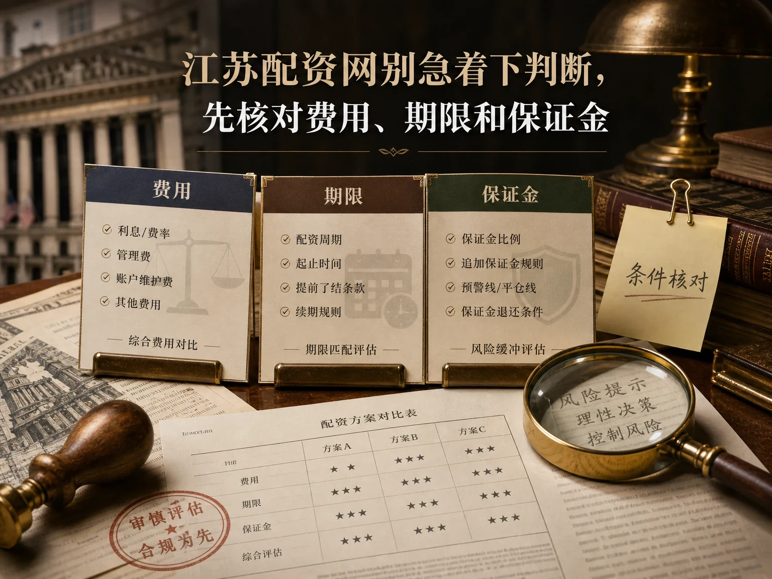 江苏配资网别急着下判断，先核对费用、期限和保证金 插图